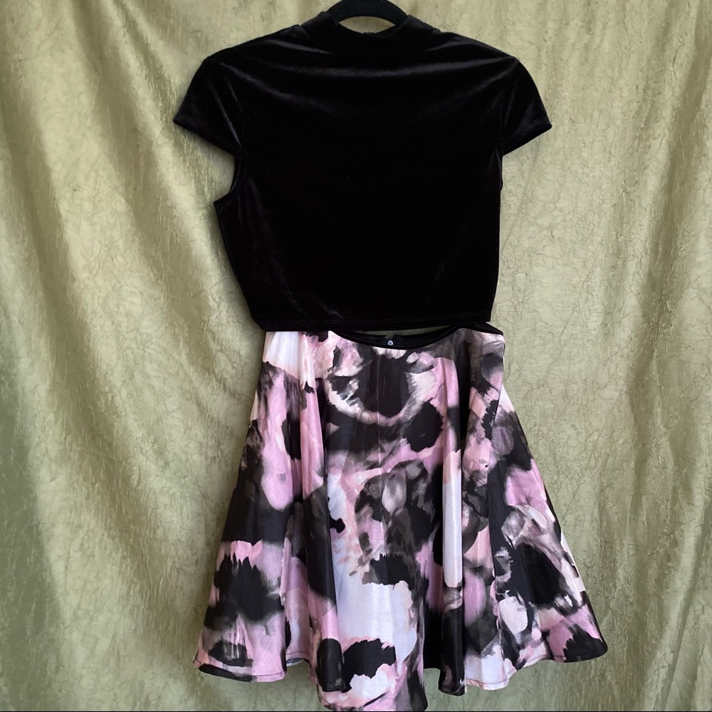 Jodi Kristopher Two-Piece Homecoming Dress